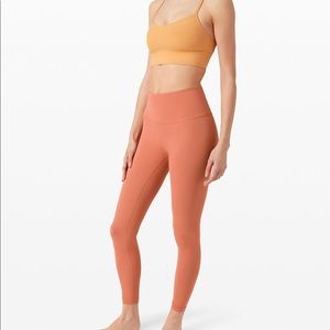 Lululemon Wunder Unders HR 28” FLux Rustic Coral